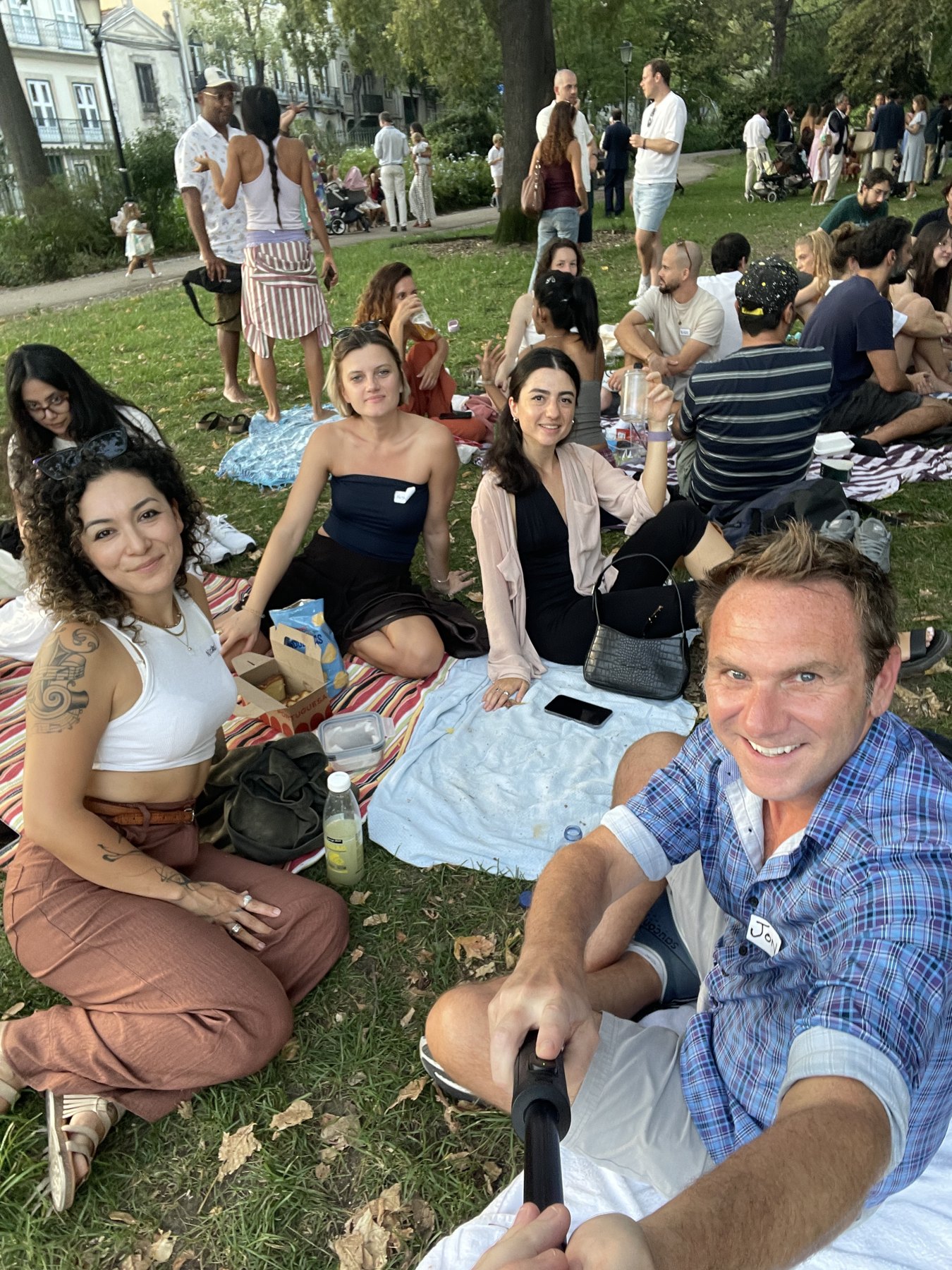 Sunday at the picnic in Lisbon. Photograph supplied by Jonathan.